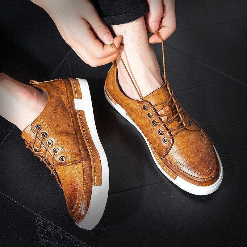 Casual Shoes Men Fashion Handmade Vintage Shoes