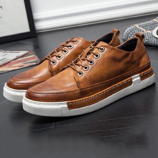 Casual Shoes Men Fashion Handmade Vintage Shoes