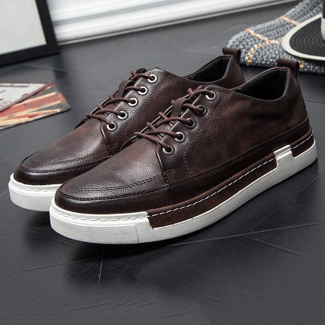 Casual Shoes Men Fashion Handmade Vintage Shoes