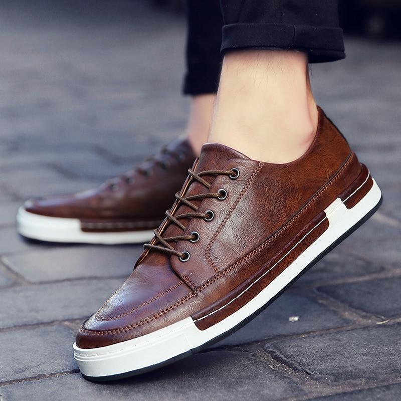 Casual Shoes Men Fashion Handmade Vintage Shoes