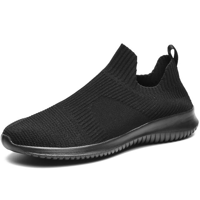 Flyknit Summer Shoes Casual Breathable Flats Loafers Fashion Men