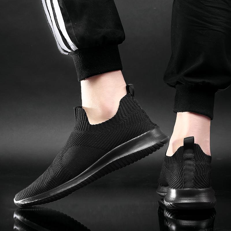 Flyknit Summer Shoes Casual Breathable Flats Loafers Fashion Men