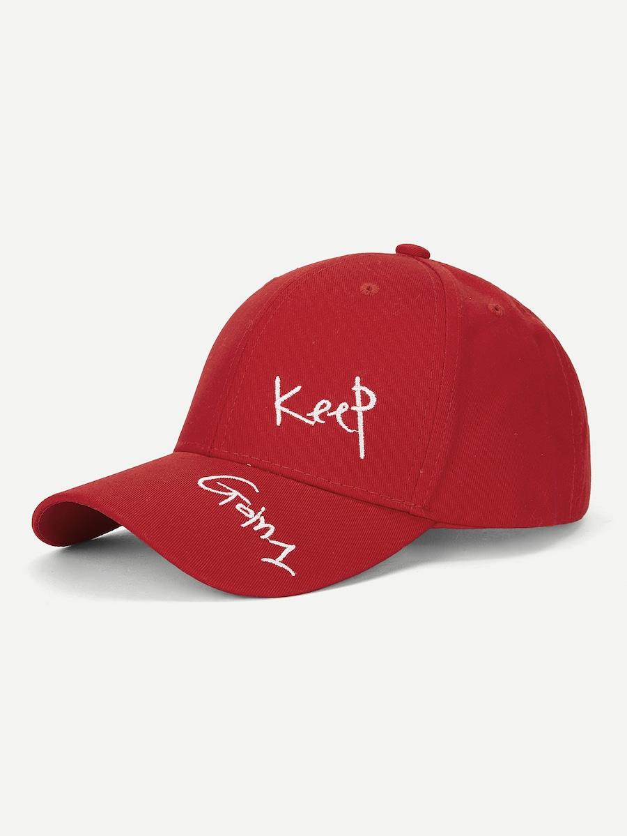 Men Letter Embroidery Baseball Cap