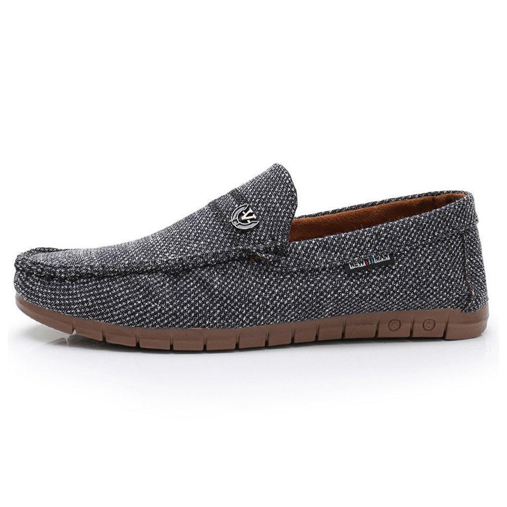 Men Old Peking Style Fabric Slip On Soft Casual Driving Shoes