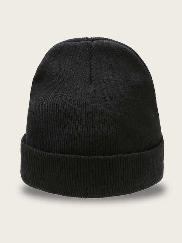 Men Skull Pattern Beanie Hat