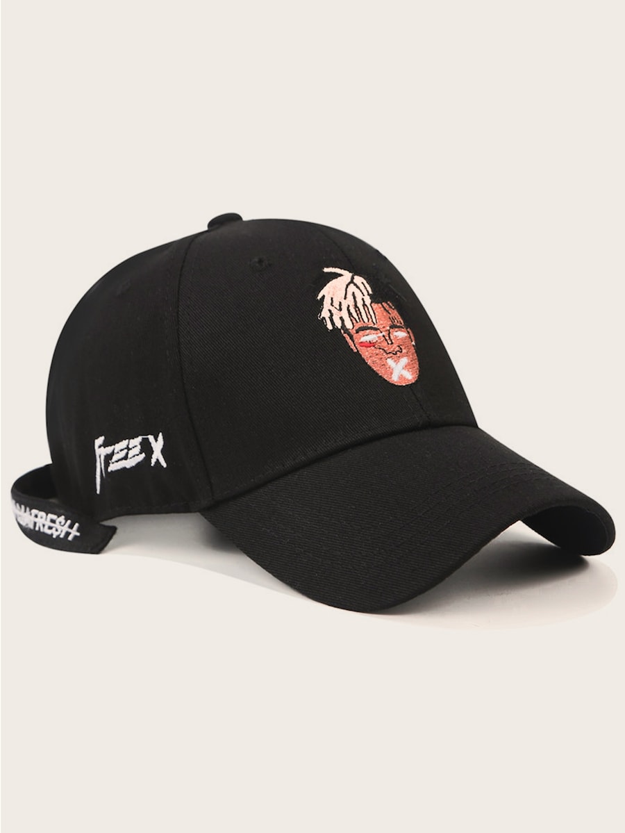 Men Figure Embroidery Baseball Cap